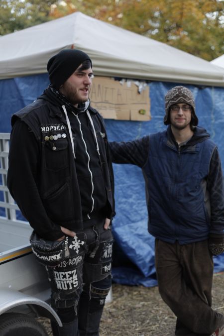 Marshals are trying to ensure a safe camp. Brooks and Jordon are on the marshal team as well as the info booth.  See story by Megan Kinch.