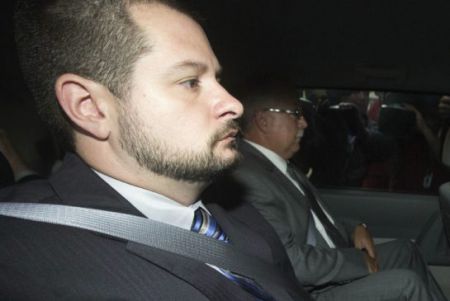 Const. Forcillo arrives at Old City Hall Courthouse (credit: Toronto Star)