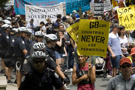 "We are not the threat.  The threat to this country are the people in power." Photo: Activestills