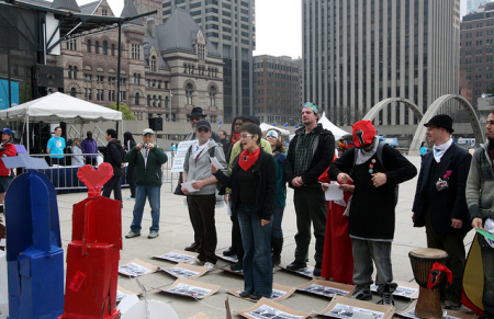 In Occupy Chess the pawns can take power! Photo by David Coombs