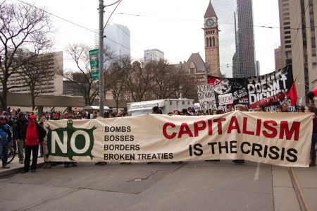 An anti-austerity message was at the heart of the demonstration photo: Kristyna Balaban