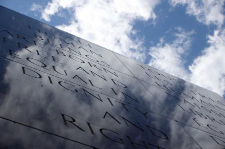 The Canadian Tribute to Human Rights in Ottawa is an existing monument where victims of oppressive regimes could be remembered. (Image courtesy of the National Capital Commission)