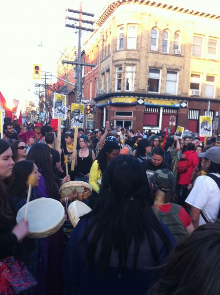 Crowds at May Day PHOTO Sharmeen Khan