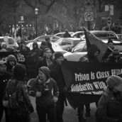 Hundreds head out from St. James park and march to the Don Jail.