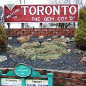 Toronto, Ohio.  An Ohio steel town that named themselves after us.