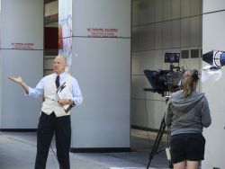 Outside the CBC building