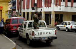 Nov. 29, 2009.  This is the scene in central Tegucigalpa as Hondurans go to the polls.  According to U.S. elections observers, this does not constitute a climate of intimidation.