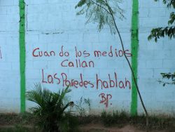 Nov. 29, 2009 - "When the media goes silent, the walls speak."  