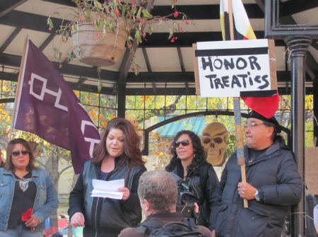 “The Anishnabek of this territory support Occupy Toronto”