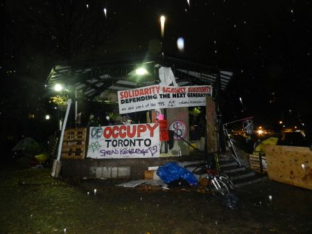 The hastily fortified Gazebo shortly before the raid