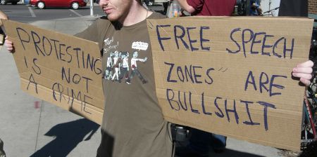 June 30th: At a police station protest