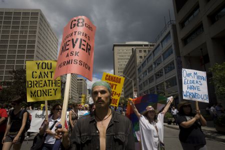 The crowd did not gather on June 24 to protest the G20 so much as to reject it entirely.  Photo: Activstilles