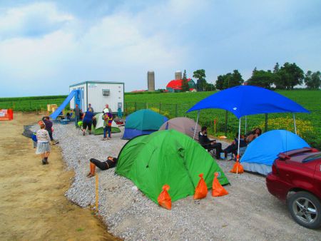 #DamLine9 blockade site