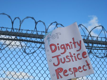 Demonstration at Grand Valley Institution for Women. PHOTO: A. Thomson