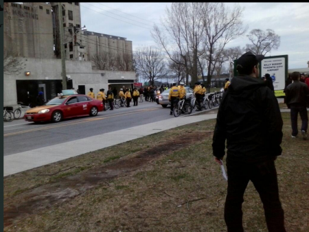 The injunction sought to prohibit people from demonstrating in Little Norway park, just next to the ferry docks.