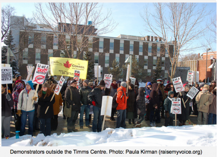 Protest, photo from COC