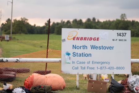 Anti-pipeline activists occupy Enbridge plant