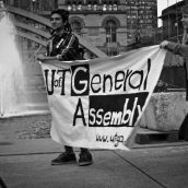 Student activists from the U of T general assembly were also present.