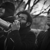 Chants included "they can take our lives away but not our dignity, our hearts will pound against these walls, until we are all free" and "our passion for freedom is stronger than your prisons"