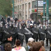 police at queen and spadina june 26