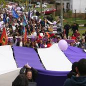 Whole March - moves on without responding (too much) to racists, bigots, and facists