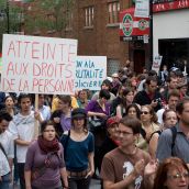 The march takes rue st. laurent, montreal