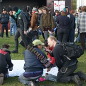 Spirit Train Protest in Montreal