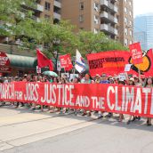  Thousands March for Jobs, Justice and Climate in Toronto