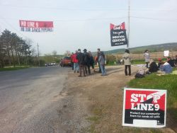 NO INTEGRITY, NO DIGS: Blockade at Line 9 Integrity Dig site