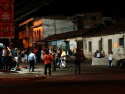 Nov. 25, 2009 - Outside the Brazilian embassy, demonstrators demand the release of democratically elected President Manuel Zelaya.