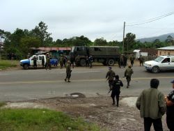 Nov. 28, 2009 - When the operation finally ends, it is clear that there were some 20-30 soldiers involved in the assault on the small campesino school.