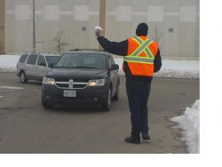 Hundreds of motorists were given literature highlighting animal abuse at zoos